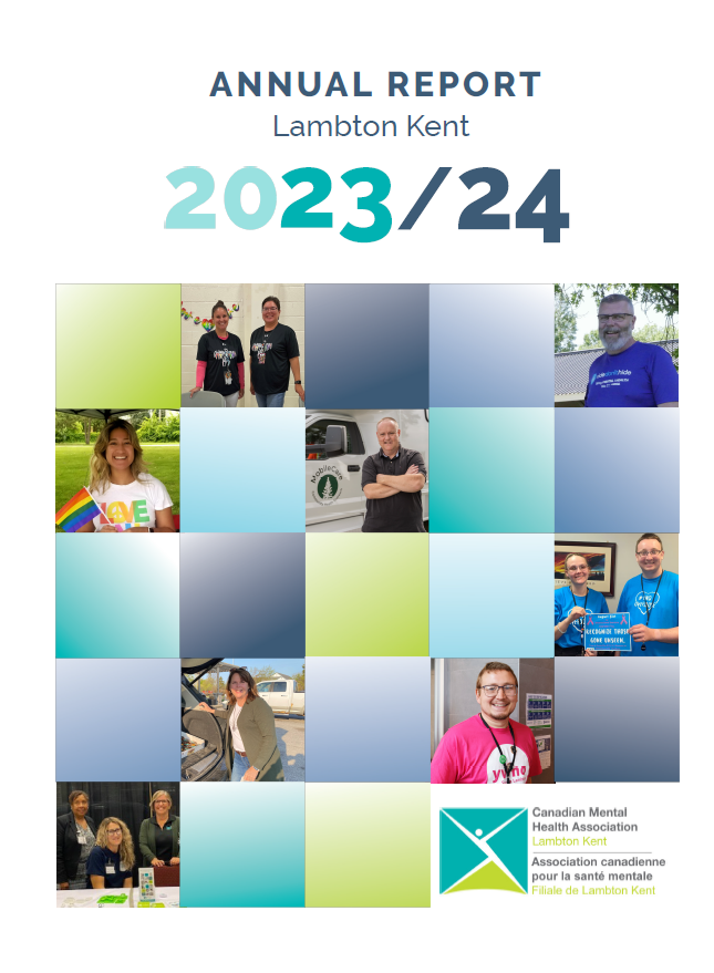 CMHA Lambton Kent Annual Report 2023-2024 Front Cover